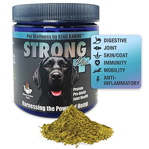 King Kanine | Strong Plus+ Dog Vitamin | Hemp | Probiotic | Joint Supplement for Dogs
