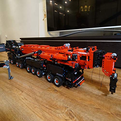BBDI Technik Fernbedienung Kran Bausteine für LTM 11200, RC Kran LKW Modell Mobiler Schwerlastkran Klemmbausteine, Groß… – Bild 5
