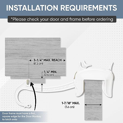 DOOR MONKEY Child Proof Door Lock & Pinch Guard - For Door Knobs & Lever Handles - Easy to Install - No Tools or Tape Required - Baby Safety Door Lock For Kids - Very Portable - Great for Dogs & Cats - Image 9