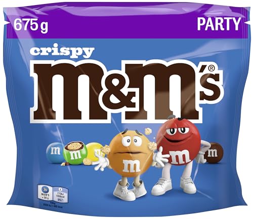 M&M'S Crispy Schokolinsen, Schokolade Großbeutel für Halloween 675g – Ansicht 1