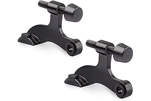 2 Pack Hinge Pin Door Stopper Black - Adjustable Heavy Duty Door...