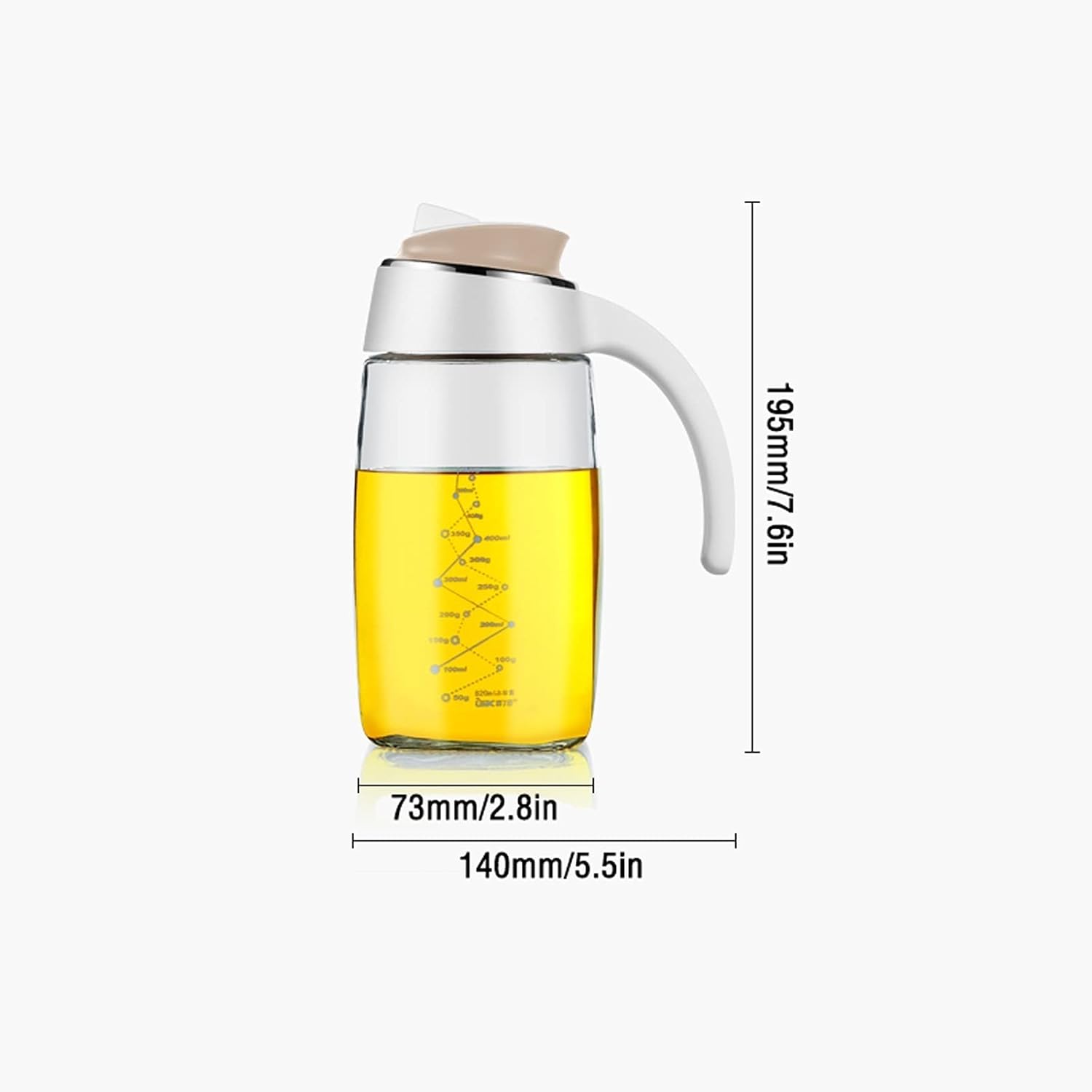 oil bottle 27.7 Oz Glass Oil Dispenser with Spout Automatic Opening and Closing Oil Bottle Multi-purpose Kitchen Oiler for Soy Sauce, Vinegar, Oil oil sprayer