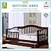 Dream On Me Toddler Day Bed in Espresso, Greenguard Gold Certified & Baby Fairy 5” Foam Crib & Toddler Bed Mattress in a Box, White I Greenguard Gold Certified I JPMA Certified