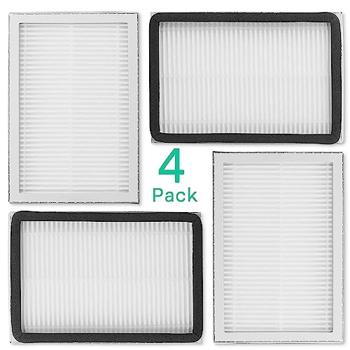 Image of 4-Pack -EF-2 86880 Exhaust Vacuum HEPA Filters for Kenmore, Compare to Replace Sears for Kenmore Part # 20-86880 (86880), 40320, EF2, 610445, Also Replaces Panasonic MC-V194H