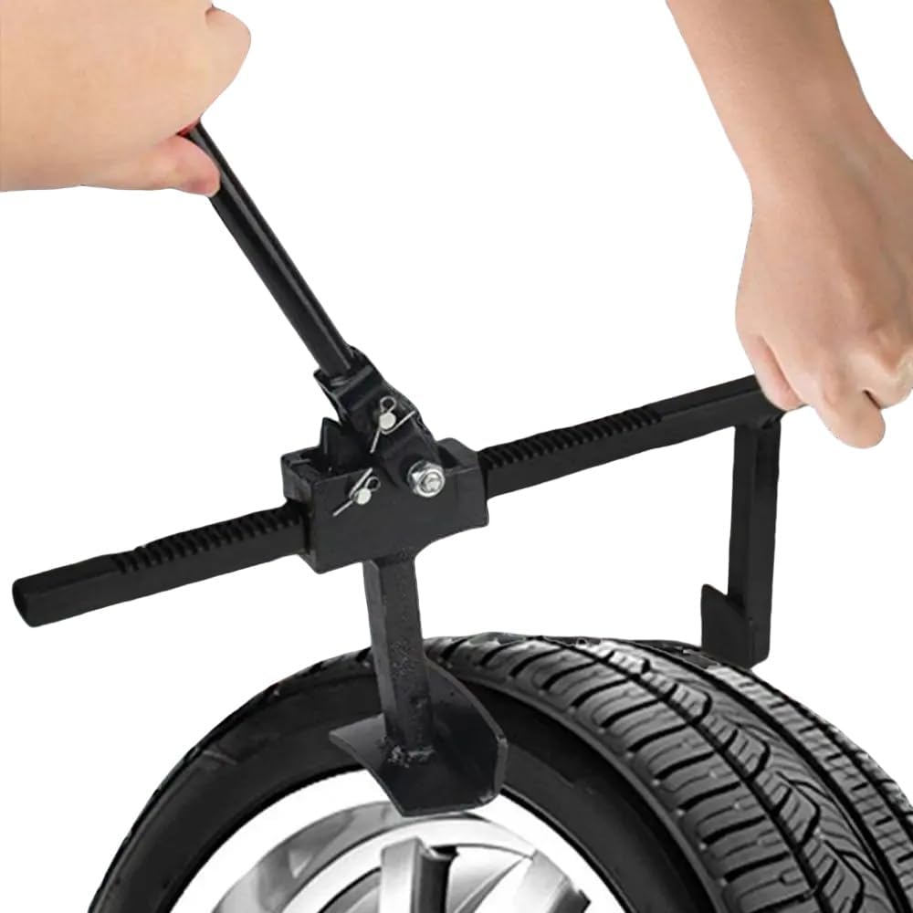 Manual Tire Spreader,Manual Tire Expander,High HardMetal High Hardness Heat Treatment Portable Tire Changer Tool Automotive Truck Tire Repair Kit Tools (Black 15.7inch New)