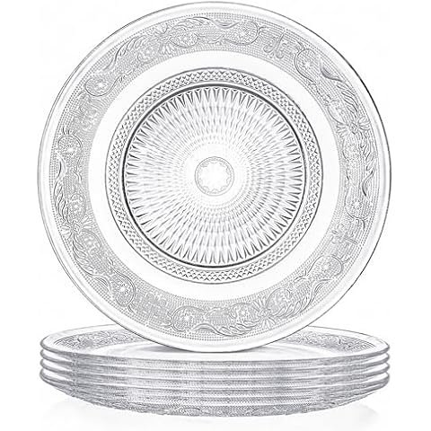 Elsjoy Set of 6 Glass Dinner Plate Cover