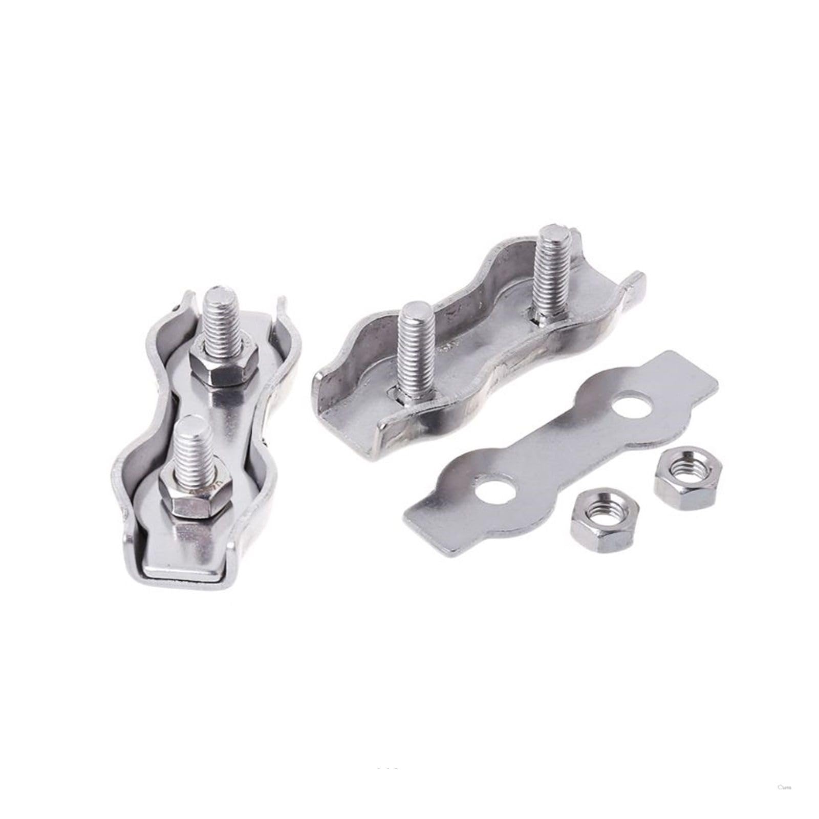 Clip di corda a filo pesante in acciaio inossidabi Morsetti for fune metallica in acciaio inossidabile con doppia impugnatura Morsetti for cavi for fili(2mm)