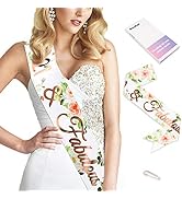 Konsait Glitter Rose Gold Paper 21 Fabulous Sash- Finally 21 Sash-Birthday Gifts Bday Accessories...
