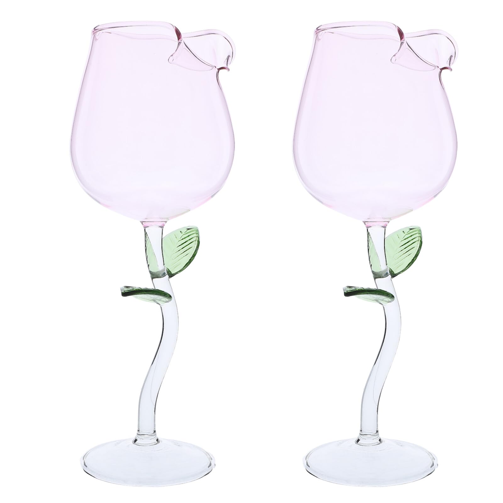 Verres à vin motif rose le coffret cadeau idéal pour mariage et anniversaire