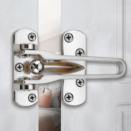 Miniatura 9 de Barra oscilante Cerradura de guardia de puerta antirrobo engrosada Cerradura de puerta Guardia de seguridad de puerta Cerradura de barra oscilante