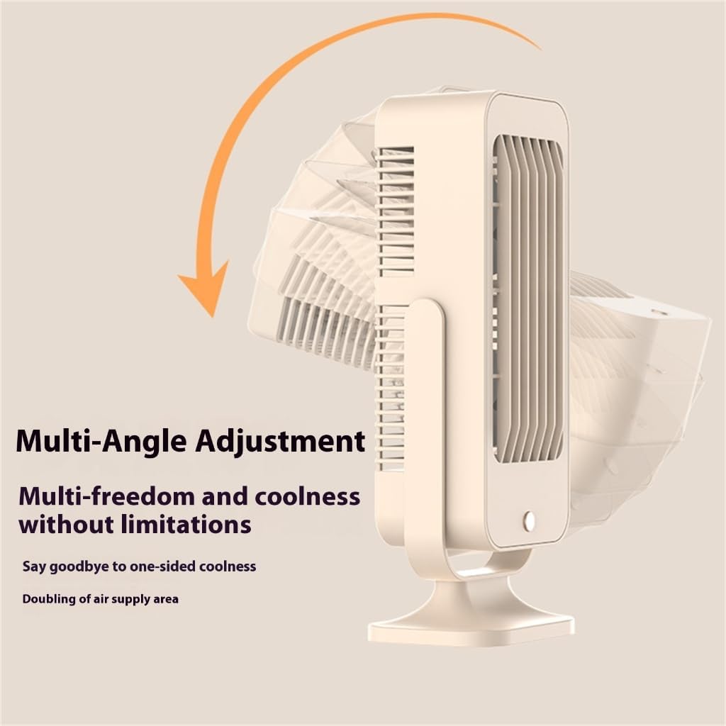 Energy Efficient Desk Cooling Fan 1200mAh Battery USB Charging Table Towel Fan