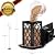 Byvivace Large Bird Feeders, Hanging Bird Feeders for Outdoors, 3.2lb Capacity Lantern Wild Bird Feeders for Outside Hanging, Black