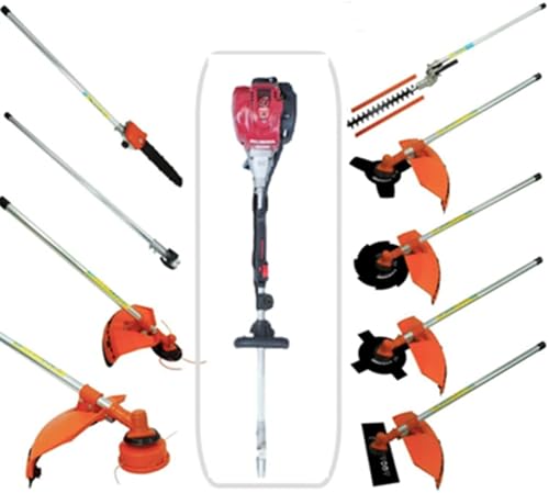 CHIKURA GX35 9 en 1 Cortador de cepillo de 4 tiempos Motor desbrozadora de gasolina Podadora Cortador de hierba