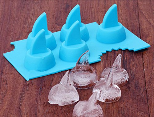 Novelty Silicone Diy Mould Shark Fin Chocolate Jello Mould Mold Ice Cube Tray Tool Freeze Maker 2 Pack From Kasimo #TOP2