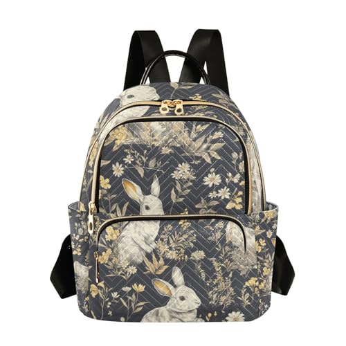 Sac à dos lapin gris compact léger pour femme active