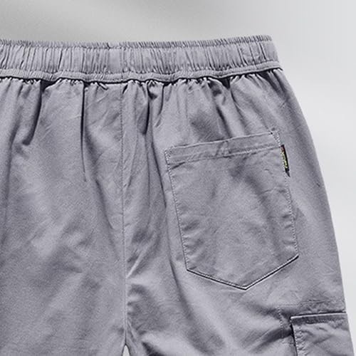 Short casual ligero de algodón para hombre con múltiples bolsillos miniatura 4