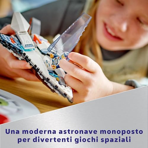 City Astronave Interstellare Giocattolo, Giochi Spaziali per Bambini e Bambine da 6 Anni in su con Navicella da Costruire, Minifigure dell'Astronauta e Drone Robot 60430 - Lego - Immagine 3