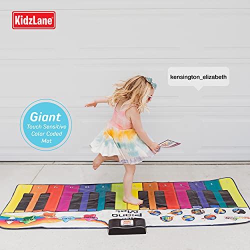 Kidzlane Floor Piano Mat for Kids and Toddlers | Giant 6 ft. Piano Mat, 24 Keys, 10 Song Cards, Built in Songs, Record… - Image 4
