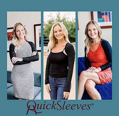Image of QuickSleeves - The World's First Pouch-to-Shrug that Transforms Into a Long Sleeve Open Front Bolero Shrug Cardigan Vest