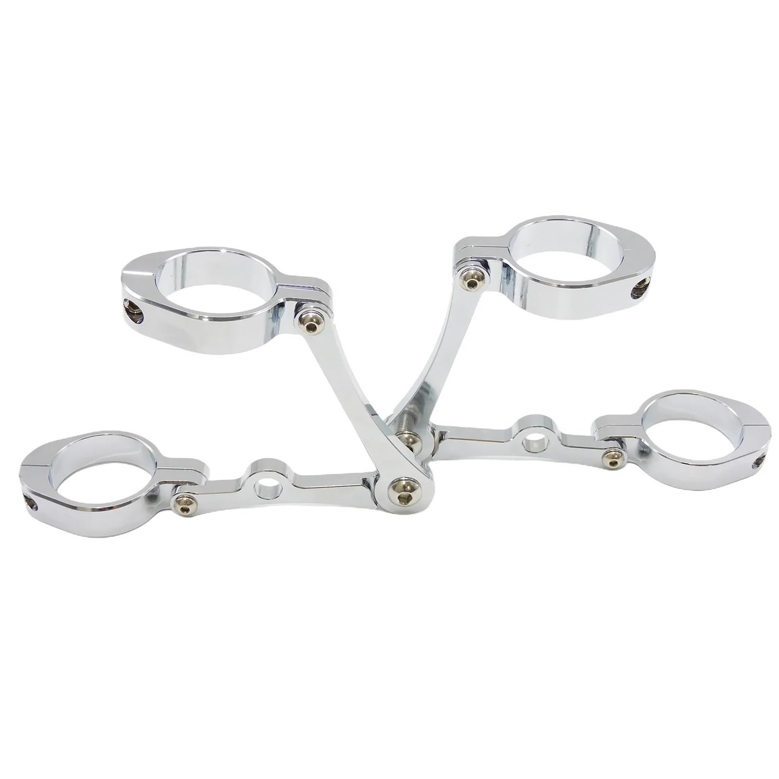 Headlight Bracket Motorcycle 39mm-41mm Headlight Bracket Mount Clamp Fork Tube Light Holder Fit for Harley Sportster XL883(Silver)
