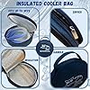 2 Pack Neck Cooling Tube with Insulated Bag - Reusable Ice Ring Neck Cooler Indoor Outdoor - Wearable Cooling Ring - Relief for Summer and Hot Flashes - Ice Ring Freezes Under 64F(2 Blue Gradient)