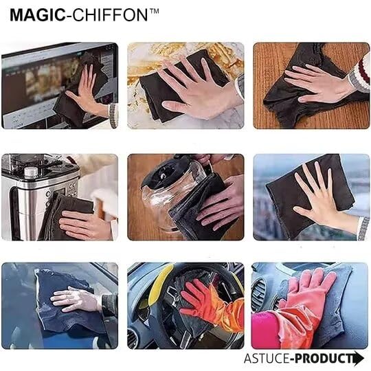 SWZEC Magic-Chiffon Astuce-Product chiffon microfibre réutilisable pour vitres et surfaces