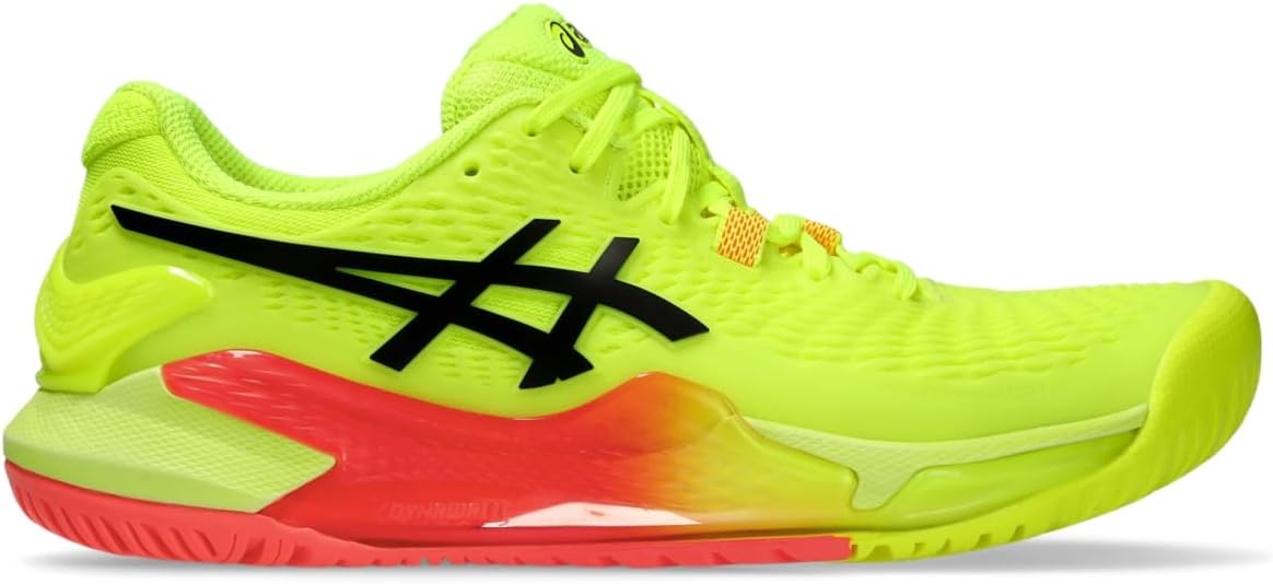 ASICS Women's Gel-Resolution 9 Tennis Shoes, 8.5, Safety Yellow/Black - Image 8