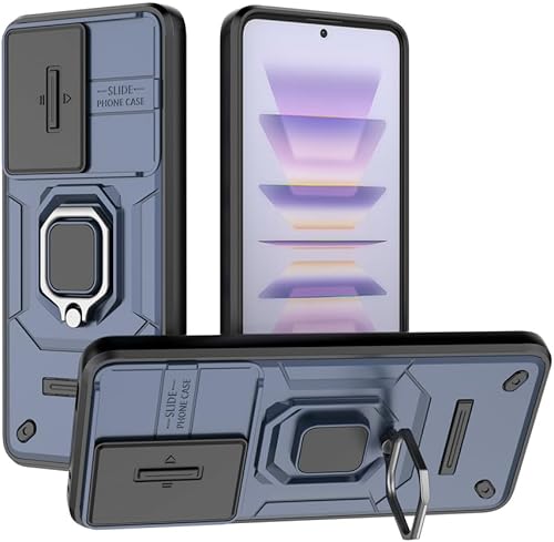 Vista 129 de Compatible con carcasa de soporte Honor 90 5G, con cubierta deslizante para lente de cámara compatible con funda Honor 90 5G REA-AN00 REA-NX9