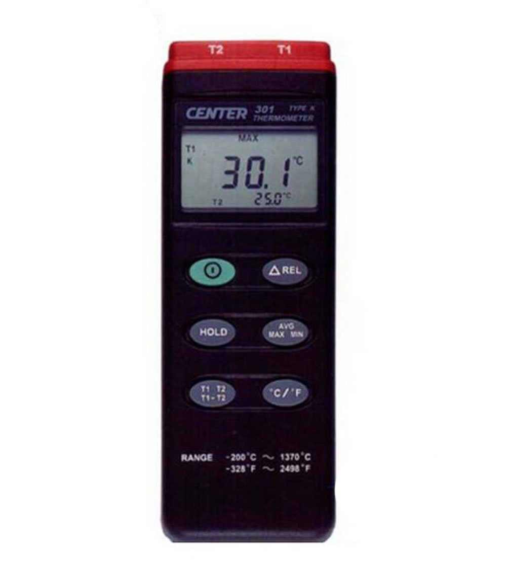 CENTER301 K Type/Dual Input/PC Interface Digital Thermometer CENTER-301