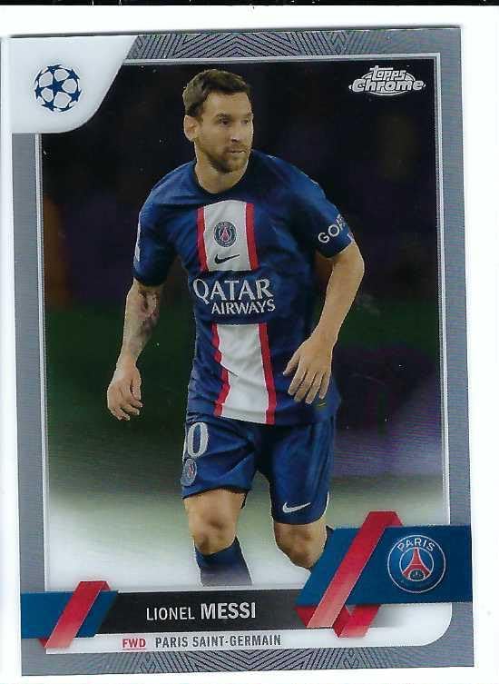 LIONEL MESSI 2022-23 Topps Chrome UEFA Club Competitions Soccer Card #1 Paris Saint-Germain PSG Miami Argentina