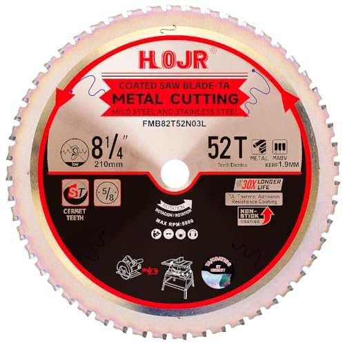 HOJR 8-1/4 52-Tooth Metal Cutting Blade