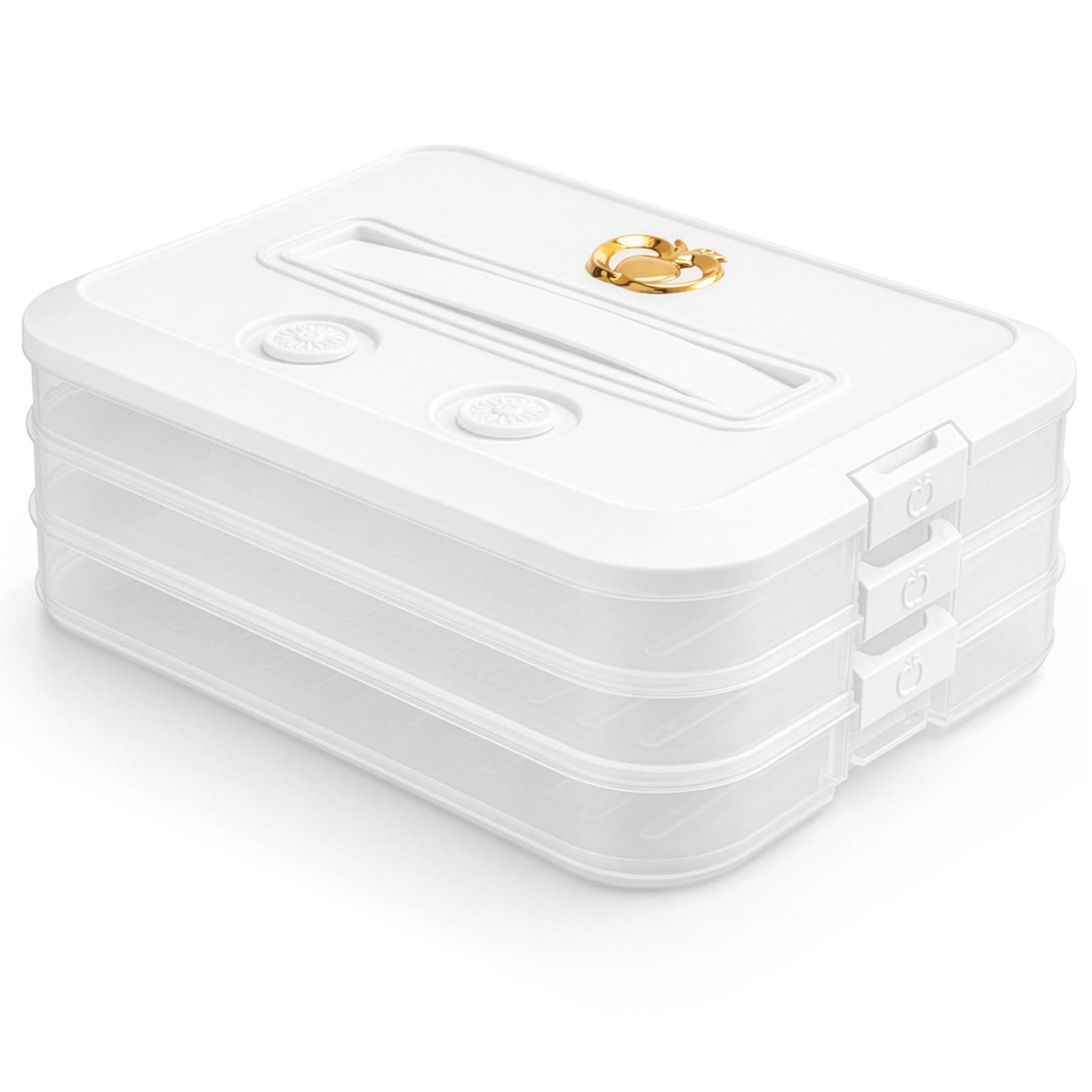 evergoods 3 Layer Food Storage Containers with Lids Stackable