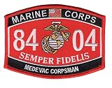 8404 Medevac Corpsman MOS Collectible Novelty Patch