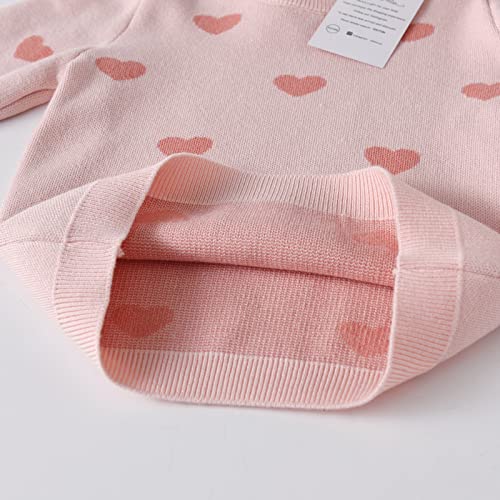 Image of VIKITA Toddler Girls Pullover Sweater Comfy Long Sleeve Crewneck Cute Daily Wear Back to School