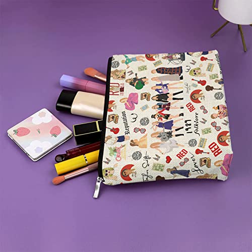 Cosmetic Bag Makeup Bag Makeup Pouch Travel Bags, Portable Makeup Storage Organizer, Cosmetics Bag With Zipper For Women Friends (Fun Singer-Cosmetic Bag-Ts) #TOP3