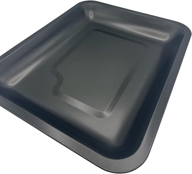 TIJAR® Roasting Pan, Large 39cm Roasting Tray, Deep Dish, Double Coated Non Stick, Long Lasting, Turkey Chicken Roaster, Made in UK (Roaster, 39cm)