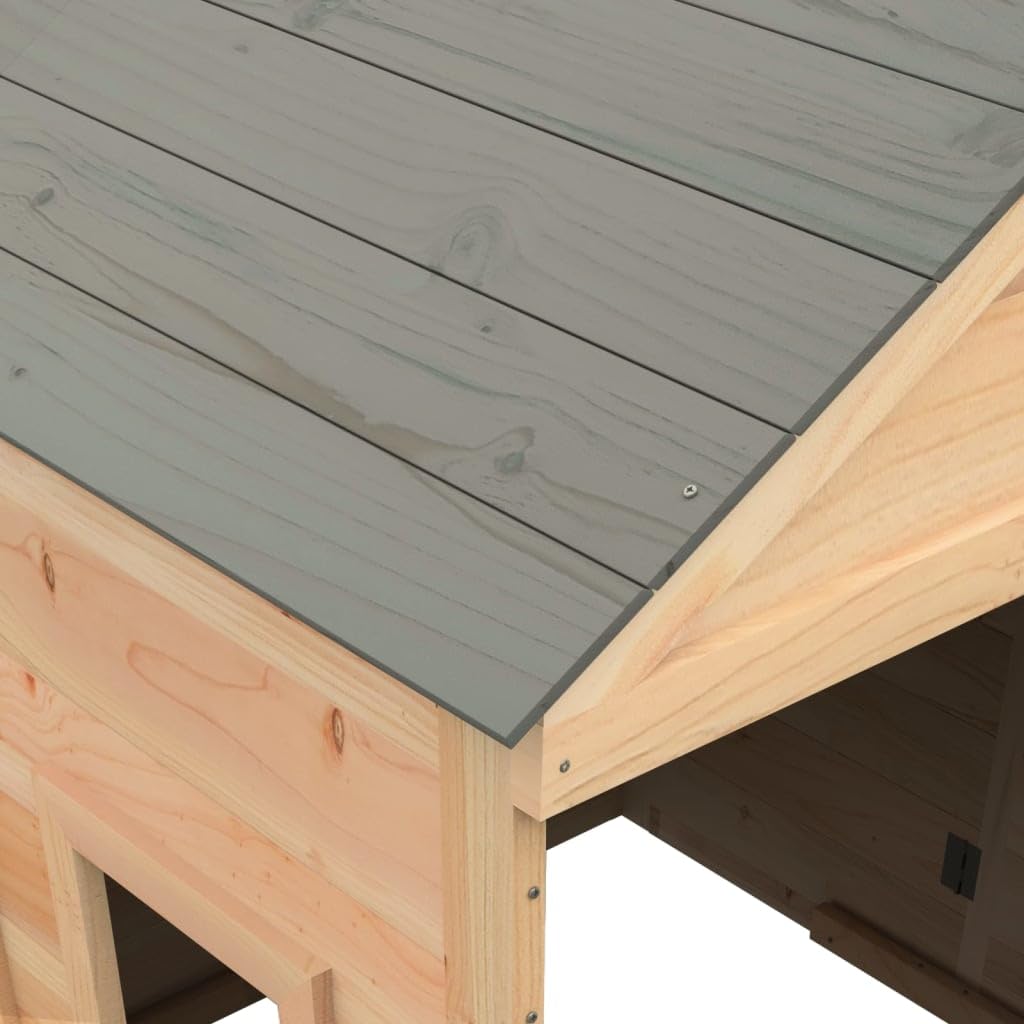 Genérico Casa de Juegos con Puerta con Cierre y macetas Madera Abeto,Juegos y Juguetes,Estructuras para Juegos al Aire Libre,Casitas Infantiles,93687