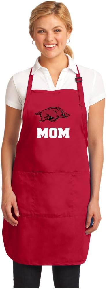 Broad Bay BEST University of Arkansas Mom Aprons DELUXE Arkansas Razorbacks Mom Apron