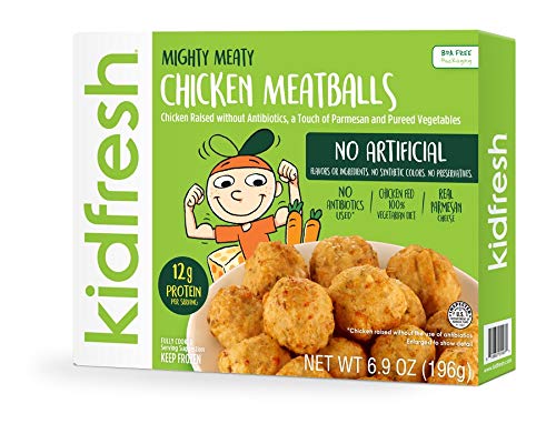 Kidfresh Mighty Meaty Chicken Meatballs, 6.9 Ounce (Pack of 8)