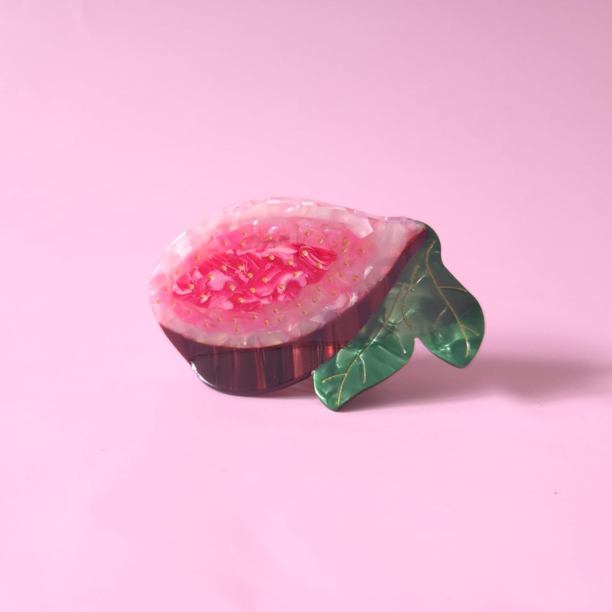 Funny Fig Hair Clip,Acetate Claw Clips,Cute Fruit Hair Clips for Women