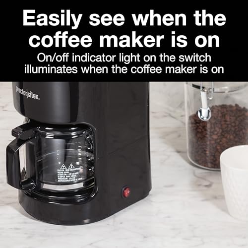Proctor Silex 10-Cup Coffee Maker, Works with Smart Plugs That Are Compatible with Alexa, Auto Pause and Serve, Black (48351PS) by Proctor Silex - Image 5