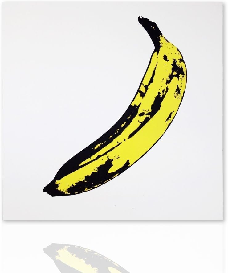 Modern painting tribute Andy Warhol Banana Painting on Canvas Pop Art ready to hang Design - Colorscrazy