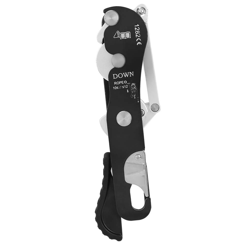 Yosoo Health Gear Descensor de Escalada, Aleación de Aluminio, para Cuerdas de 10 a 12 mm