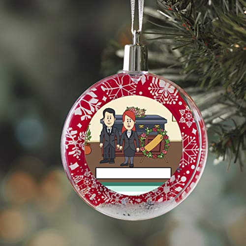 PrintedPerfection.com Personalized StoryLine Cartoon Caricature Snow Globe Christmas Ornament: Actor Male