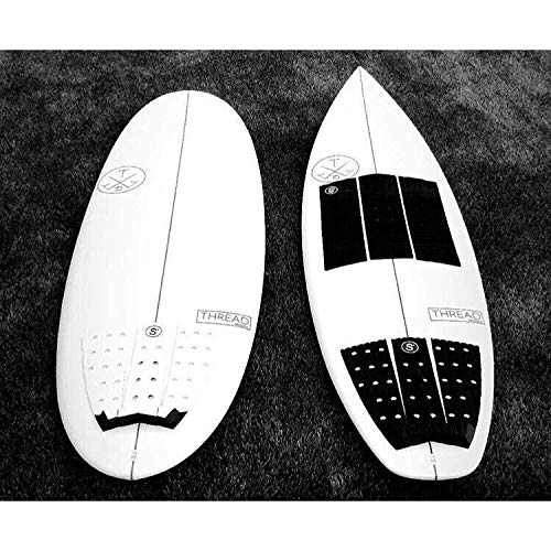 SYMPL Premium Surfboard Traction Pad, 3 Piece Deck Pad Full Size Coverage for Surfing, Skimboarding, with Maximum Grip Using 3M Adhesive, Degreed Arch Support, Fits Fish, Square, Swallow, Round Tail - Thumbnail 6