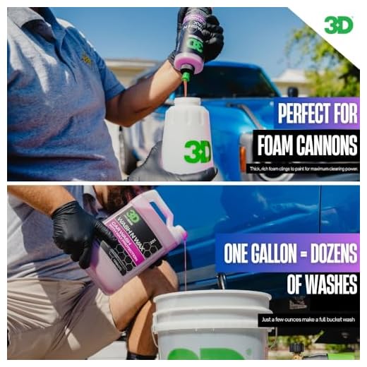 3D Wash N Wax Car Wash Soap - 1 Gallon