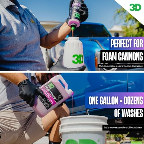 3D Wash N Wax Car Wash Soap, 1 Gallon