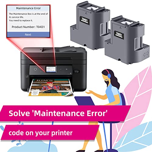 IN INTACTECH T04D1 Ink Maintenance Box for ET-15000 ET-3750 ET-4750 ET-4760 ET-3760 ET-4850 ET-3850 ET-3710 ET-3830 WF-2860 (T04D100 / EWMB2 / E-04D1) 2-Pack - Thumbnail 2