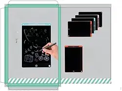 Lousa Mágica Tela Lcd Tablet Infantil De Escrever E Desenhar 8.5/10/12 Polegadas brinquedo infantil Para menina/menino (Vermelho,8.5 Polegadas)