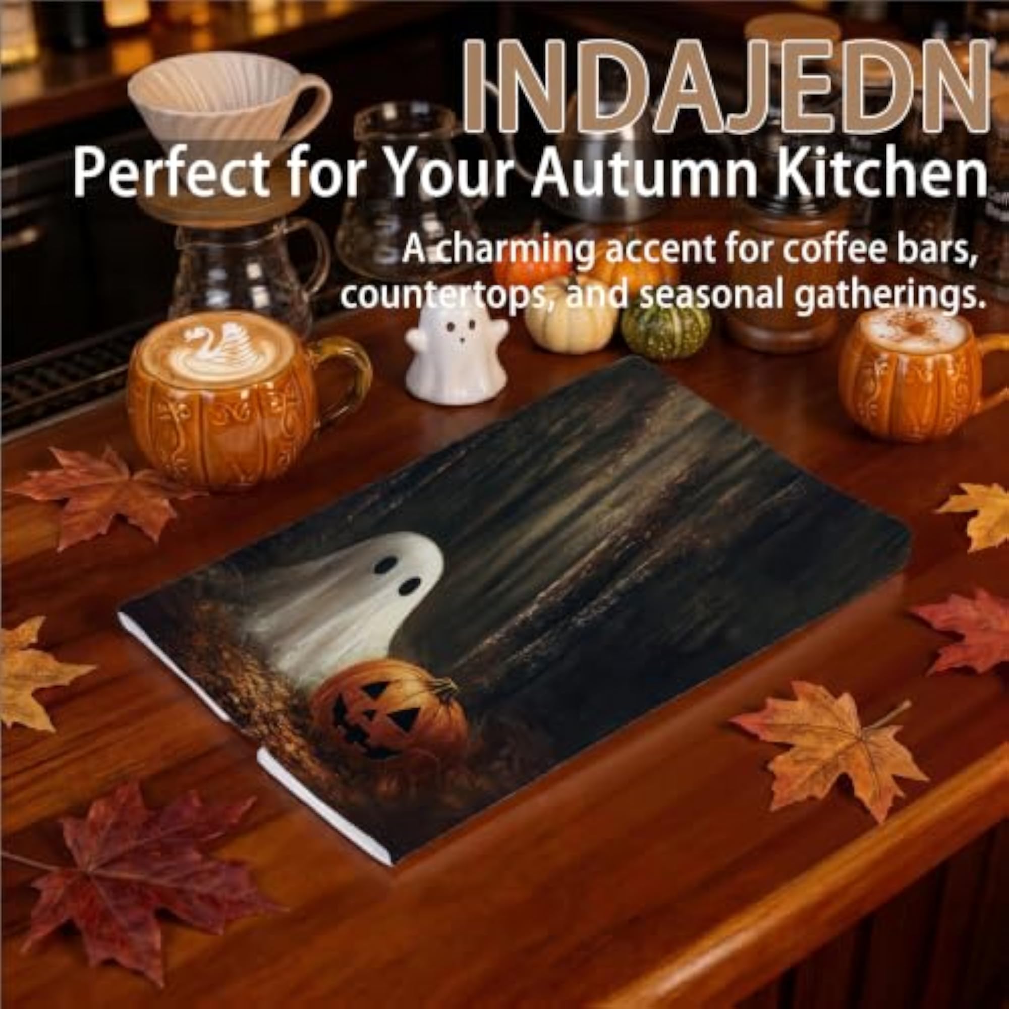 Halloween Ghost Pumpkin Hand Towels Set of 2